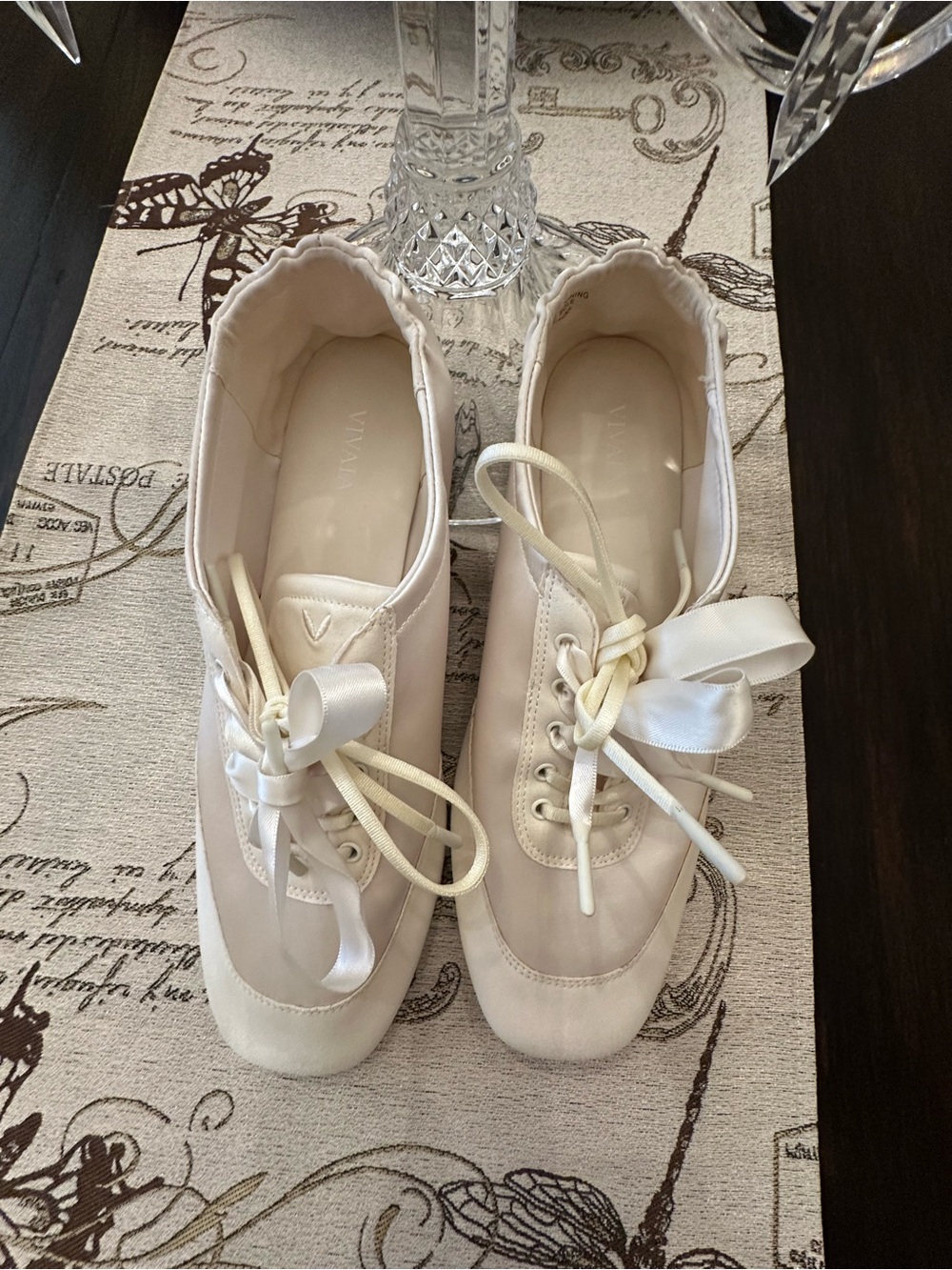 Vivaia Cristina Sneakerina Women's Cream Lace-Up Sneakers size 8 EU39. - Picture 5 of 11